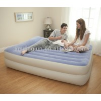 Double size Comfortable PVC Flocked inflatable air bed / air mattress